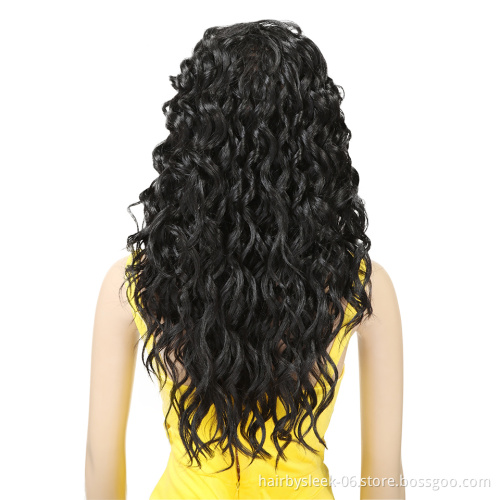 Magic Hair Ocean Wave Hair 24 Inch Heat Resistant Fiber Lace Front Wigs Synthetic Lace Front Wigs For Black Women